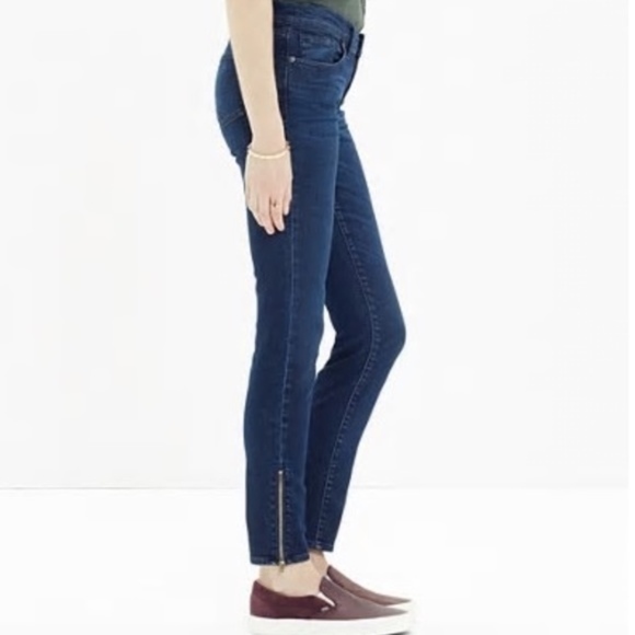 Madewell Skinny Zipper Bottom Jeans 